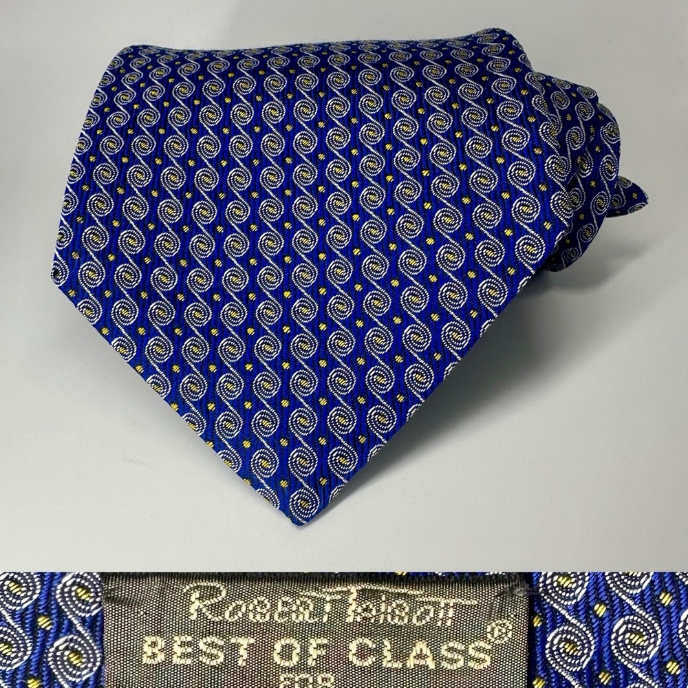 Vintage Robert Talbott Best of Class Classic Blue Silk Tie